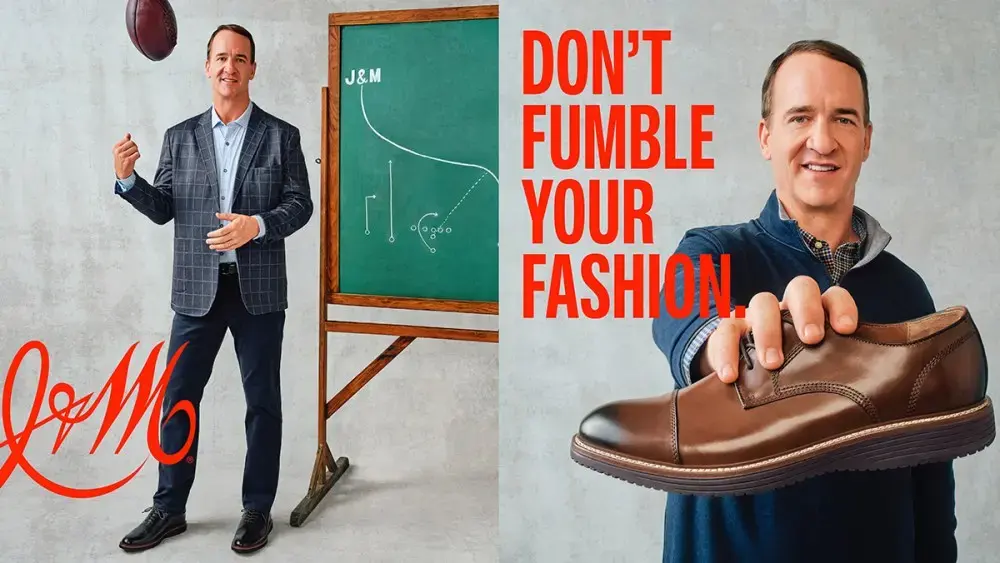 Peyton Manning stimulează apelul Johnston & Murphy către consumatorii mai tineri